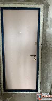 входная дверь со светлой отделкой внутри